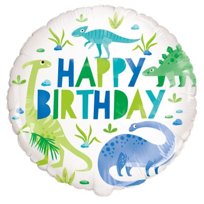 Birthday Dinosaurs Foil Balloon