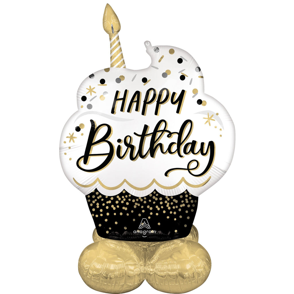 Happy Birthday Black Gold Cake Airloonz Balloon Balloon HQ happy-birthday-black-gold-cake-airloonz-balloon-balloon-hq