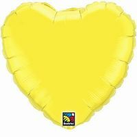 Citrine Yellow - Heart Foil Balloon