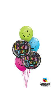 Thank You Chalk Board Smiles Balloon Bouquet