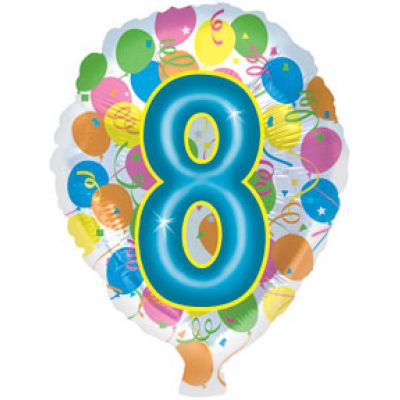 8 Birthday Foil Balloon