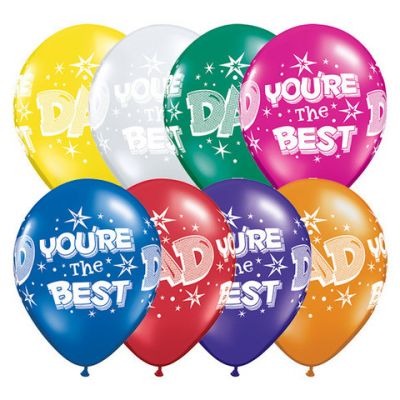 Fathers Day You're the Best Latex (6 balloons)