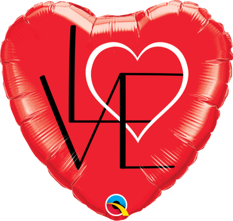 LOVE Heart Foil Balloon