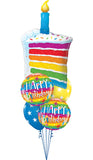 Rainbow Cake Balloon Gift