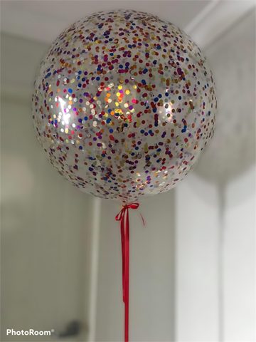 Confetti Balloons (Jumbo) Helium Balloons Brisbane
