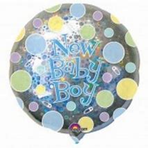 New Baby Boy foil Balloon