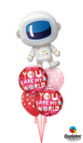 You are my world Balloon Bouquet