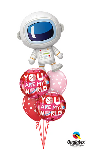 You are my world Balloon Bouquet