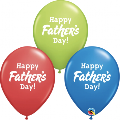Happy Fathers Day Latex Mix (3 balloons)