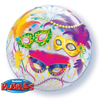 Mardi Gras Bubble Balloon