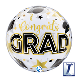 Congrats GRAD Stars Bubble Balloon
