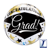 Congratulations Grad Stars Bubble Balloon