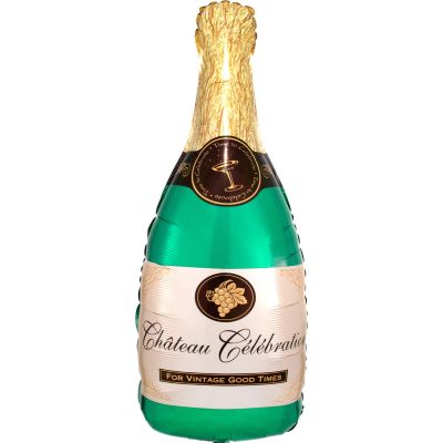 Chateau Celebrate Champagne Bottle Shape Foil Balloon