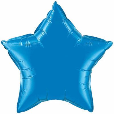 Sapphire Blue Star Foil Balloon