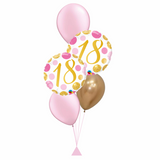 Pretty in Pink Age Balloon Bouquet (Age 16 - 70 Available)