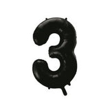Number 3 Black Megaloon (86cm)