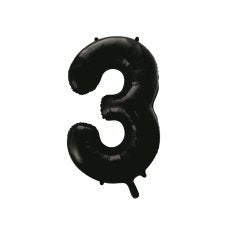 Number 3 Black Megaloon (86cm)