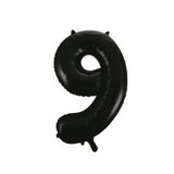 Number 9 Black Megaloon Number Balloon (86cm)
