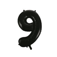Number 9 Black Megaloon Number Balloon (86cm)