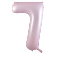Matte Pastel Number 7 Pink Megaloon Balloon (86cm)