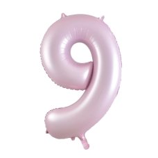 Matte Pastel Number 9 Pink Megaloon Balloon (86cm)