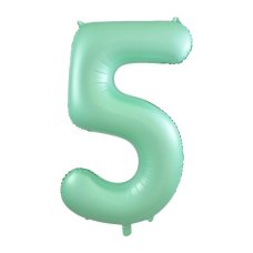 Matte Pastel Number 5 Mint Green Megaloon Balloon (86cm)