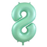 Matte Pastel Number 8 Mint Green Megaloon Balloon (86cm)