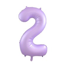 Matte Pastel Number 2 Lilac Megaloon Balloon (86cm)