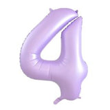 Matte Pastel Number 4 Lilac Megaloon Balloon (86cm)