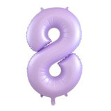 Matte Pastel Number 8 Lilac Megaloon Balloon (86cm)