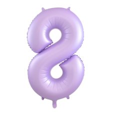 Matte Pastel Number 8 Lilac Megaloon Balloon (86cm)