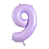 Matte Pastel Number 9 Lilac Megaloon Balloon (86cm)
