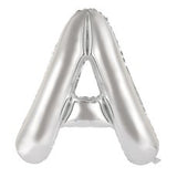 Letter A  Silver Megaloon Helium Balloon Brisbane