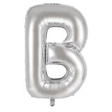 Letter B Silver Megaloon Balloon