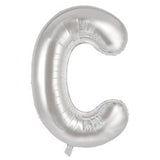 Letter C Silver Megaloon Balloon