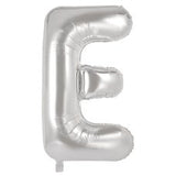 Letter E Silver Megaloon Balloon