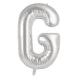 Letter G Silver Megaloon Balloon