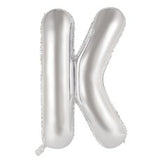 Letter K Silver Megaloon Balloon