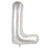 Letter L Silver Megaloon Balloon