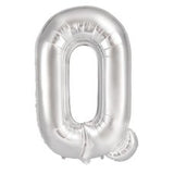 Letter Q Silver Megaloon Balloon