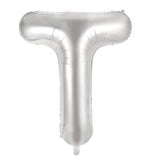 Letter T Silver Megaloon Balloon