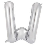 Letter W Silver Megaloon Balloon