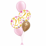 Pretty in Pink Age Balloon Bouquet (Age 16 - 70 Available)