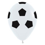 5 x Soccer Latex Balloons (2 - 3 days float time)