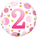 Pink Birthday Girl Balloon Bouquet  (Age 1 - 5  Available)