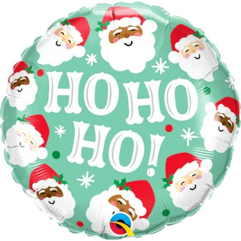 Merry Christmas Ho Ho Ho Santa Foil Balloon