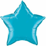 Turquoise Star Foil Balloon