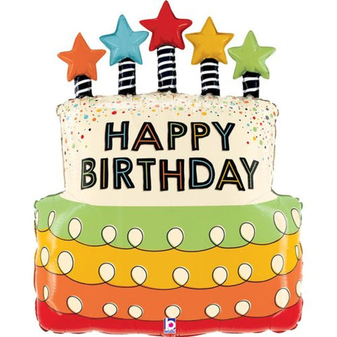 Happy Birthday Cake Balloon Shape