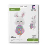 Happy Easter Bunny with Egg Shape Balloon