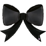Black Bow Foil Shape Balloon (104cm) - Brisbane Balloons